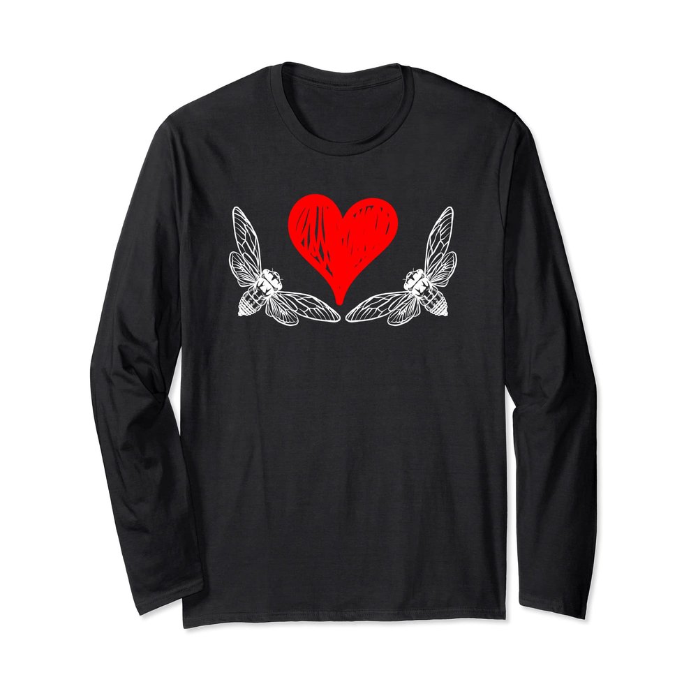Love Cicada Funny Insect Lover Gift Adults Kids 2021 Long Sleeve T-Shirt