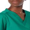 Amazon Essentials Women's Classic Fit V-Neck Short Sleeve Scrub Top (Available in Plus Size), Teal Blue, 2X view 3
