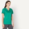 Amazon Essentials Women's Classic Fit V-Neck Short Sleeve Scrub Top (Available in Plus Size), Teal Green, X-Large view 2