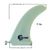 Culture Supply Composite TFX Surfboard Single Fins - All-Round Template in 3 Sizes: 7" | 8" | 9" (9") view 3