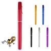 Lightweight Small Stretchable Pouch Pen Ice Fish Bar Fish Pole + Reel Combo Golden view 2