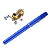 Lightweight Small Stretchable Pouch Pen Ice Fish Bar Fish Pole + Reel Combo Golden view 3