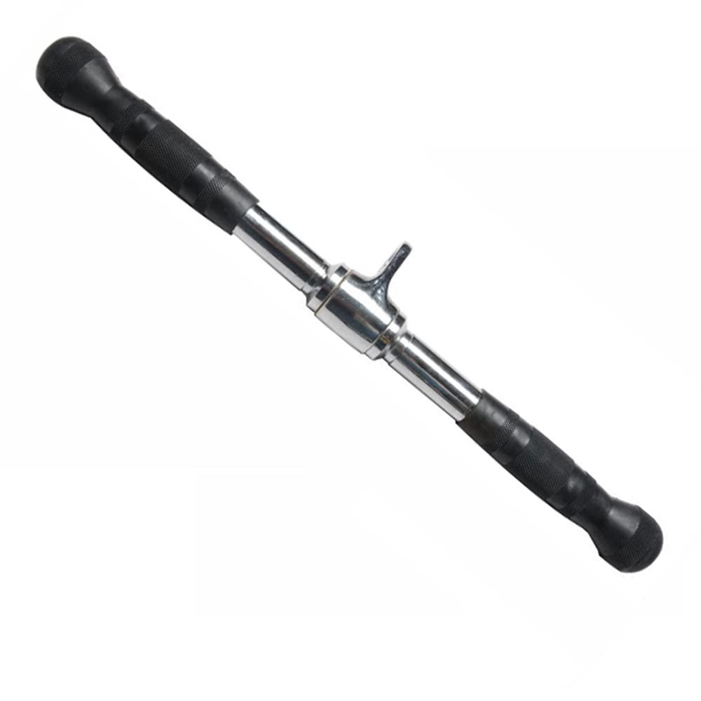 MNNM Rotating Straight Bar LAT Pull Down Bar, Tricep Pull Down Attachment for Gym, Cable Machine Accessories with Non-Slip Handle