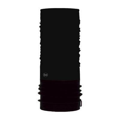 Buff Junior Polar Fleece Neck Gaiter, Headband & Winter Neck Warmer, Ski Mask & Face Shield, Balaclava, Solid Black One Size