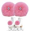 2 Pieces Roller Skate Pom Poms Roller Skates Fuzzy Pom Poms with Jingle Bells Pom Poms Quad Roller Skates Decoration Skate Accessories for Women Girls Princess Fluffy Tie-on Roller Skate Pom Poms view 1