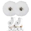 2 Pieces Roller Skate Pom Poms Roller Skates Fuzzy Pom Poms with Jingle Bells Pom Poms Quad Roller Skates Decoration Skate Accessories for Women Girls Princess Fluffy Tie-on Roller Skate Pom Poms view 1