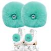 2 Pieces Roller Skate Pom Poms Roller Skates Fuzzy Pom Poms with Jingle Bells Pom Poms Quad Roller Skates Decoration Skate Accessories for Women Girls Princess Fluffy Tie-on Roller Skate Pom Poms view 1