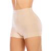 Werena Seamless Shaping Boyshorts Panties for Women Tummy Control Shapewear Slip Shorts Under Dress Underwear (Basic Beige,M) view 1