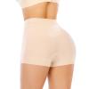 Werena Seamless Shaping Boyshorts Panties for Women Tummy Control Shapewear Slip Shorts Under Dress Underwear (Basic Beige,M) view 2