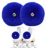 2 Pieces Roller Skate Pom Poms Roller Skates Fuzzy Pom Poms with Jingle Bells Pom Poms Quad Roller Skates Decoration Skate Accessories for Women Girls Princess Fluffy Tie-on Roller Skate Pom Poms view 1