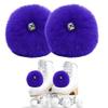 2 Pieces Roller Skate Pom Poms Roller Skates Fuzzy Pom Poms with Jingle Bells Pom Poms Quad Roller Skates Decoration Skate Accessories for Women Girls Princess Fluffy Tie-on Roller Skate Pom Poms view 1