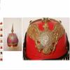 Leather Armor Spike Helmet German Pickelhaube Prussian Helmet Red Helm view 3