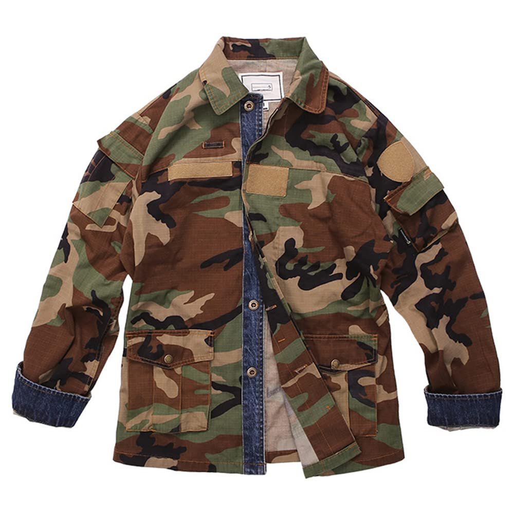 emersongear Vintage Style BDU Jacket,Zip Up Tactical Windbreaker Jaquette for Women,Daily Wear