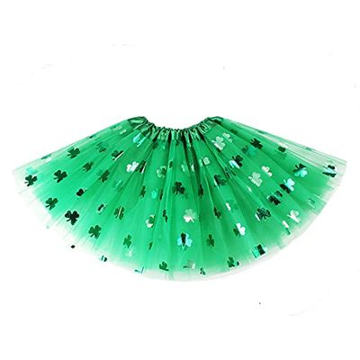 EARENT Christmas Tutu Green Tulle Skirt Tutu Skirts for Women