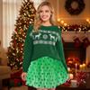 EARENT Christmas Tutu Green Tulle Skirt Tutu Skirts for Women view 3