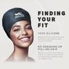 BRDLOCK Extra Large Swim Cap for Women Swimming Cap for Braids Dreadlocks Long Hair Locs 100% Silicone Waterproof Swimming Cap Keep Your Hair Dry view 4