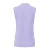 BASUDAM Women's Sleeveless Golf Polo Shirts V-Neck Collarless Tennis Running T-Shirts Quick Dry Light Purple L view 3