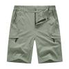 BASUDAM Men's Cargo Hiking Shorts Stretch Quick Dry Lightweight Work Shorts 6 Pockets for Camping Travel Sage Green 34 view 1
