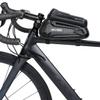 WILD MAN 1.2L Bike Front Frame Bike Bag Rainproof Top Tube Bicycle Bag with Touch screen for Mountain Road Bike Cycling (Sun pattern, XT5) view 3