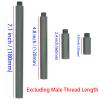AOOHYEO 14mm CCW to 14mm CCW 0.8 2.4 4.8 7.1 Outer Diameter 0.75 19mm Black Tube M14x1 Left Threaded Extension Accessories Four Pieces (Black) view 2