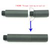 AOOHYEO 14mm CCW to 14mm CCW 0.8 2.4 4.8 7.1 Outer Diameter 0.75 19mm Black Tube M14x1 Left Threaded Extension Accessories Four Pieces (Black) view 3