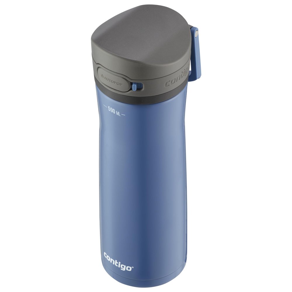 Contigo Jackson Chill drinks bottle, large BPA-free stainless steel water bottle, 100% leakproof, keeps drinks cool for up to 24 hours; insulated bottle for sports, cycling, jogging, hiking, 590 ml