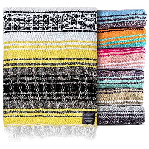 GOMMER 150 * 200cm Yoga BlanketThicken Yoga TowelPilates BlanketsFitness Workout SuppliesBeach Picnic Outdoor Camping Blanket for Home Fitness (Color : Yellow)