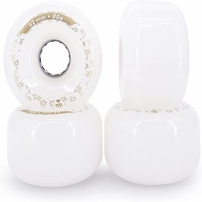 BTFL Outdoor Roller Skate Wheels 38mm x 62mm 80A (luminous, 8) | with Dynamo Installed Quad Light Up Wheels for Double Row Skating and Skateboard 8 Pack