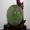 2.3" China Certified Nature Hetian Nephrite Jade Auspicious Flying Dragon Belt Button view 3