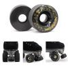 BTFL Outdoor Roller Skate Wheels  32mm x 58mm 90A (black, 8) | Flow Recreational Roller Skate Wheels for Park Ramps Street Bowls Outdoor Quad Skating view 2