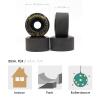 BTFL Outdoor Roller Skate Wheels  32mm x 58mm 90A (black, 8) | Flow Recreational Roller Skate Wheels for Park Ramps Street Bowls Outdoor Quad Skating view 3