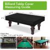Rareidel Pool Table Cover 9 Feet, Light Weight Farbric Cloth Billiard Table Covers, Waterproof & Dustproof Air Hockey Table Cover, Black (9FT) view 2