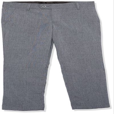Boy's Slim Fit Solid Textured Pants