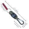2 Packs Emergency Survival Whistle with Compass Braided Paracord Keychain with Carabiner Multifunctional Survial Keychain Whistle Compass for Outdoor Hiking Trveling Hunting Boating Fishing view 2