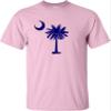 Go All Out 3X-Large Pink Adult South Carolina Flag Palmetto Moon Logo Carolinian T-Shirt view 1