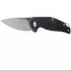 MKM Maniago Knife Makers Goccia Flipper EDC Pocket Knife - M390 Super Steel Drop Point Blade, G10, Micarta, Carbon Fiber, Titanium Handles, Designed by Jens Anso, Made in Italy (Carbon Fiber) view 1