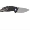 MKM Maniago Knife Makers Goccia Flipper EDC Pocket Knife - M390 Super Steel Drop Point Blade, G10, Micarta, Carbon Fiber, Titanium Handles, Designed by Jens Anso, Made in Italy (Carbon Fiber) view 2