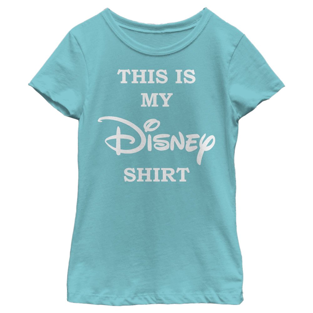 Disney Girl's My Disney Shirt T-Shirt, Tahi Blue, Medium