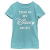 Disney Girl's My Disney Shirt T-Shirt, Tahi Blue, Medium view 1