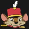 Fifth Sun Little Disney Dumbo Timothy Big Face Girls Short Sleeve Tee Shirt, Black, Large view 2