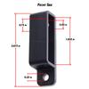 OWB Belt Loops for Holster Making - (P-Style) - Tactical Black - (Fits 1.75 inch Belts) - (w/SPUMA Mounting Hardware) - (2 Pack) view 2