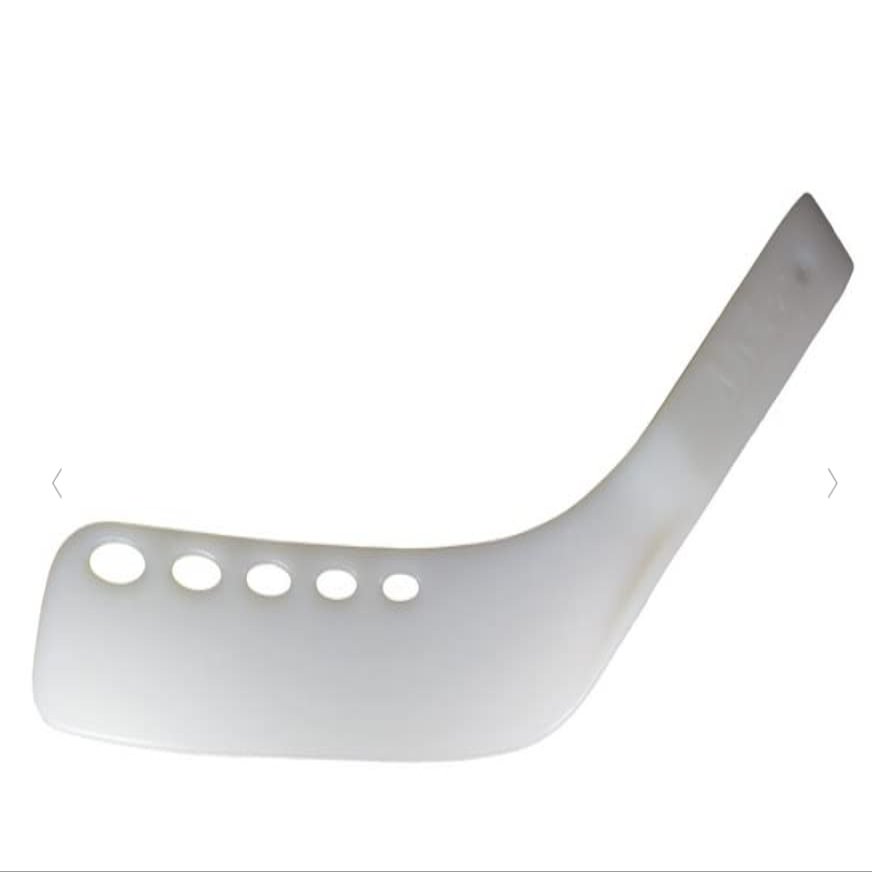 Mylec Hockey Stick Blade, Replacement Street Hockey Blade, Lightweight & Durable, High-Impact Fiberglass, Air-Flo Design, with 2 Screws, Secure Fit, for Most Wood Hockey Shaft (Right Handed, White)