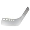 Mylec Hockey Stick Blade, Replacement Street Hockey Blade, Lightweight & Durable, High-Impact Fiberglass, Air-Flo Design, with 2 Screws, Secure Fit, for Most Wood Hockey Shaft (Right Handed, White) view 1