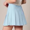 CTC WB2344 Women Girls Plaid High Waist Japan School Uniform Pleated Skater Tennis Skirt with Short S Sky_Blue view 3