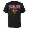 Outerstuff NHL Boys Youth (8-20) Chicago Blackhawks Banner Season Short Sleeve T-Shirt, Chicago Blackhawks, Large (14-16) view 1