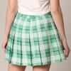 CTC WB2344 Women Girls Plaid High Waist Japan School Uniform Pleated Skater Tennis Skirt with Short S Green_Plaid view 3
