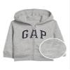 GAP baby boys Logo Zip Hoodie Sweatshirt, Light Heather Grey B08, 5T US view 1