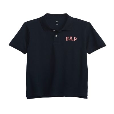 GAP Boys Logo Polo Shirt, Blue Galaxy, Large US