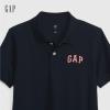 GAP Boys Logo Polo Shirt, Blue Galaxy, Large US view 3