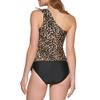 DKNY Women's Swim Tankini, Black Multi, Medium view 4